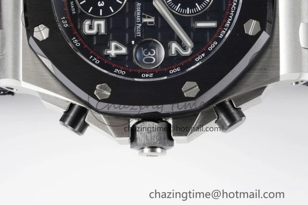 Royal Oak Offshore JJF 1:1 Best Edition “Dark Knight” on Black Red Leather Strap A Efficient 4629