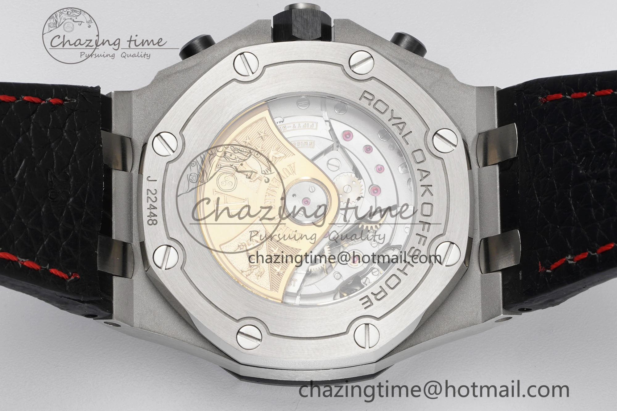 Royal Oak Offshore JJF 1:1 Best Edition “Dark Knight” on Black Red Leather Strap A Efficient 4629