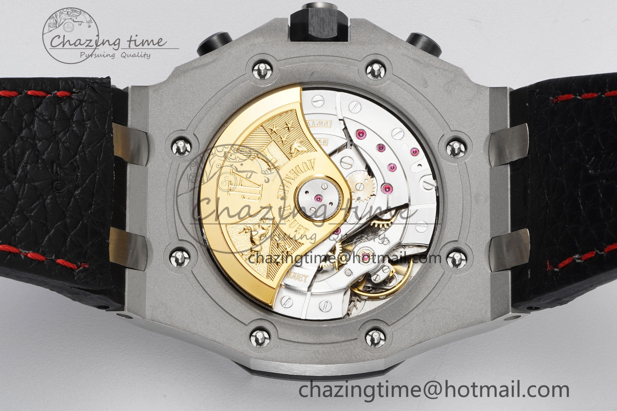 Royal Oak Offshore JJF 1:1 Best Edition “Dark Knight” on Black Red Leather Strap A Efficient 4629