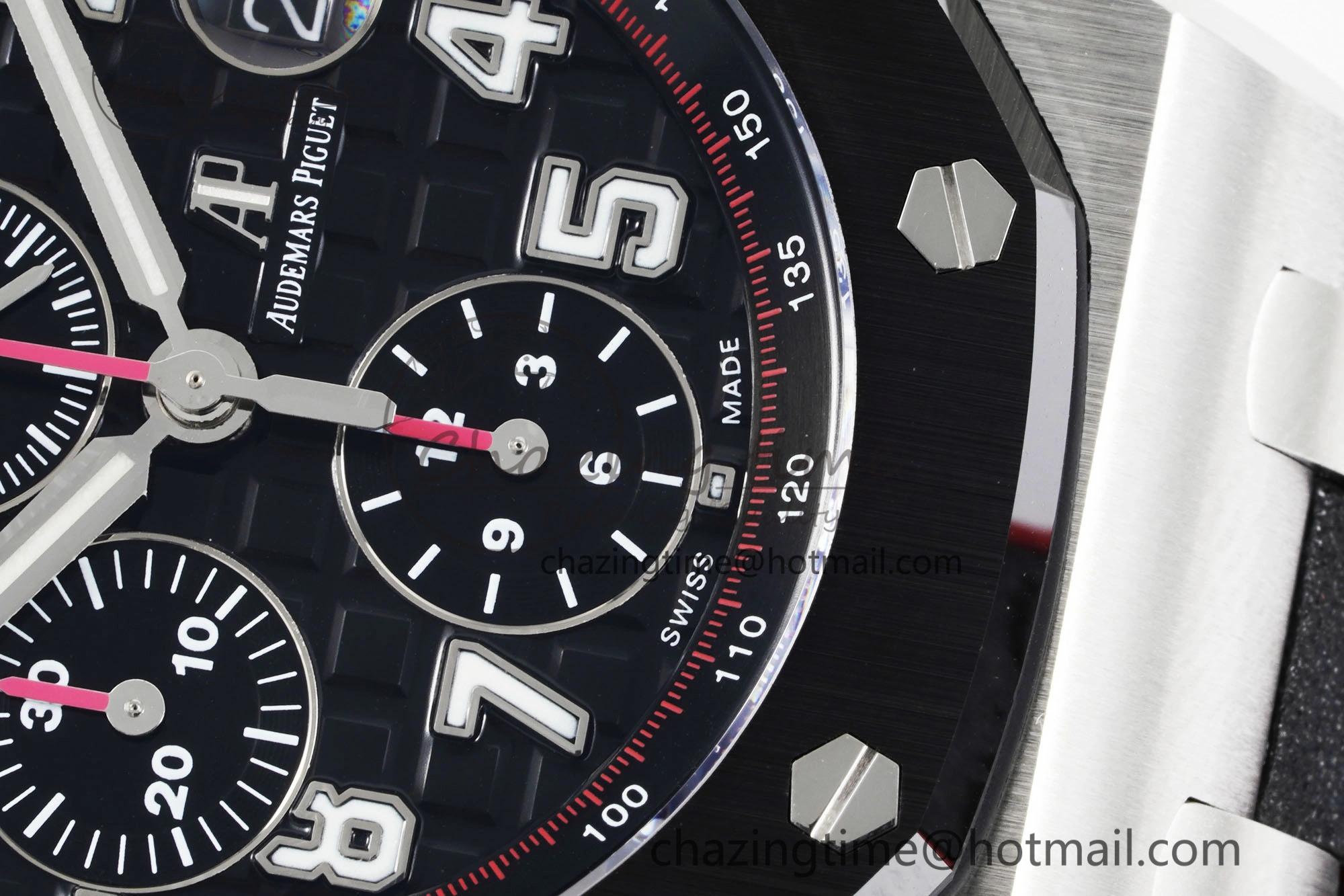 Royal Oak Offshore JJF 1:1 Best Edition “Dark Knight” on Black Red Rubber Strap A Versatile 4631