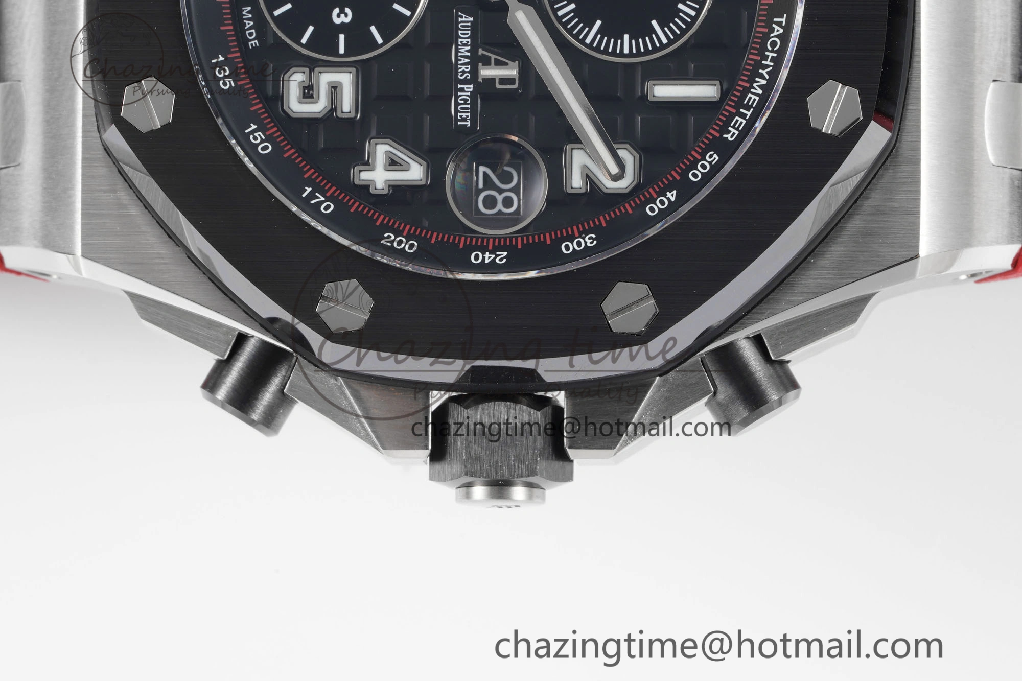 Royal Oak Offshore JJF 1:1 Best Edition “Dark Knight” on Black Red Rubber Strap A Versatile 4631