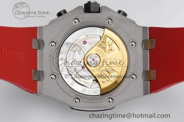 Royal Oak Offshore JJF 1:1 Best Edition “Dark Knight” on Black Red Rubber Strap A Versatile 4631