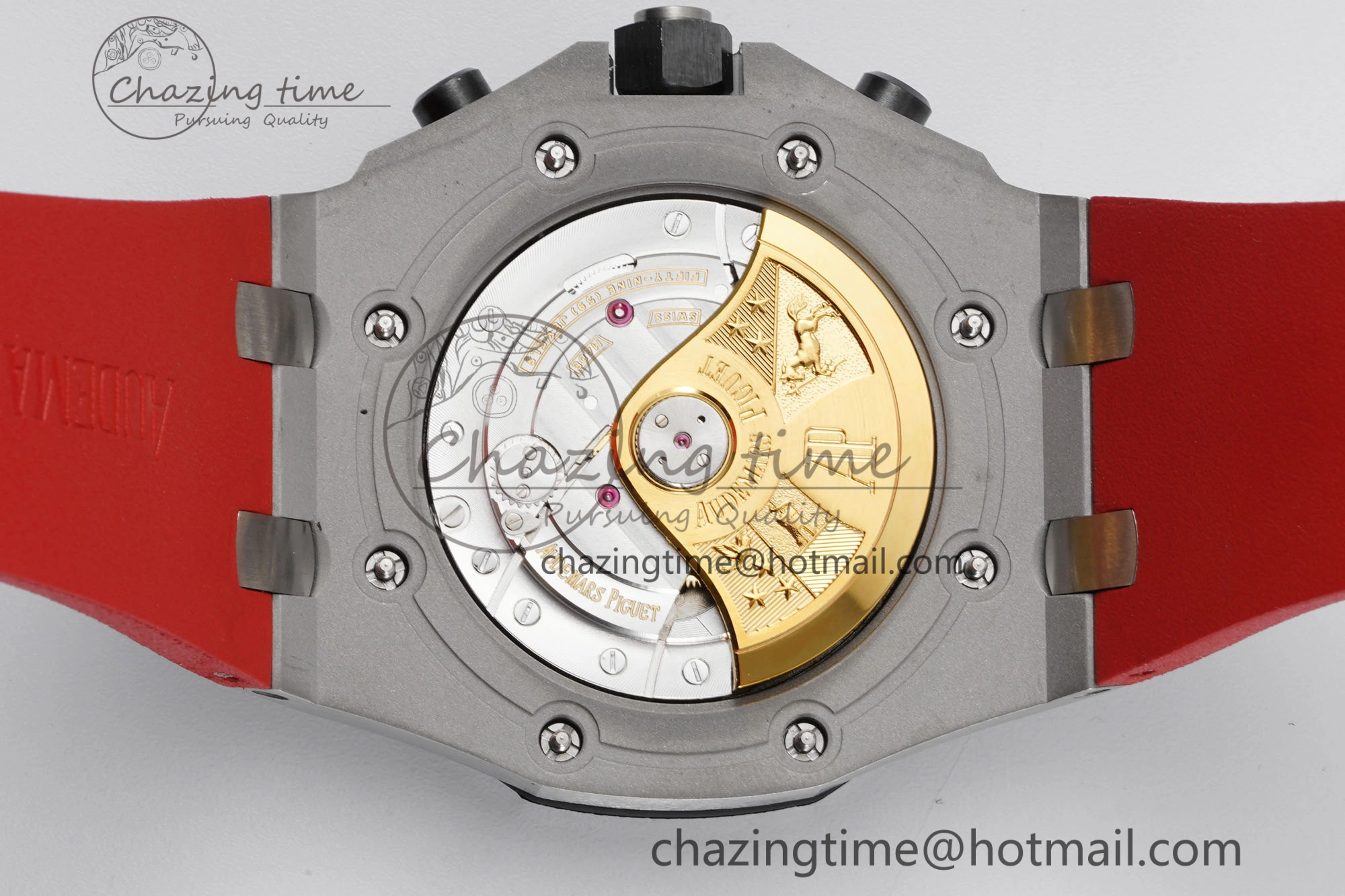 Royal Oak Offshore JJF 1:1 Best Edition “Dark Knight” on Black Red Rubber Strap A Versatile 4631