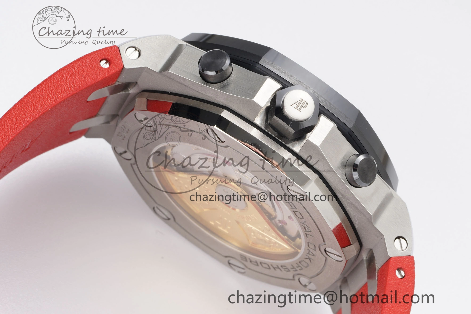 Royal Oak Offshore JJF 1:1 Best Edition “Dark Knight” on Black Red Rubber Strap A Versatile 4631