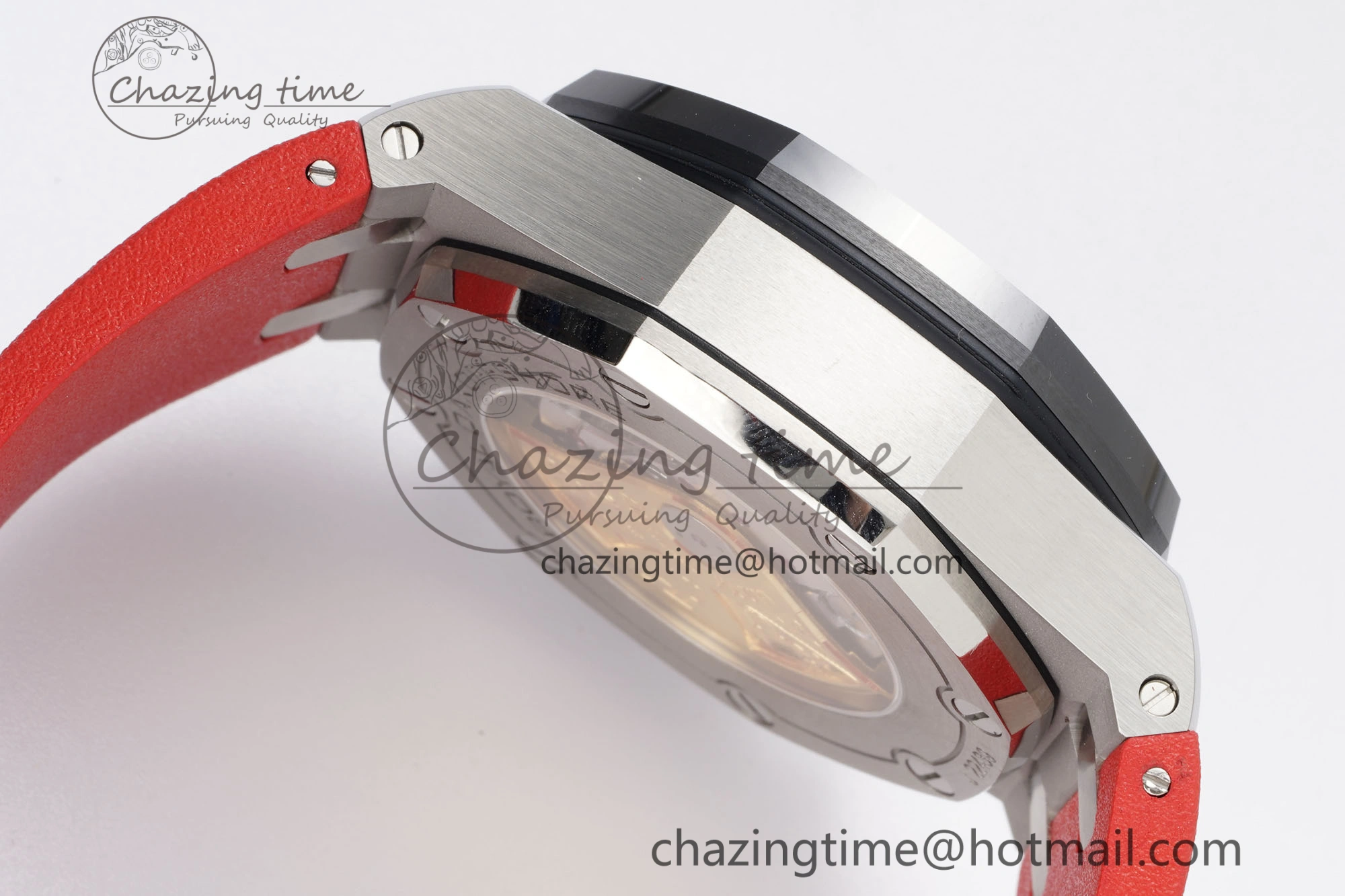 Royal Oak Offshore JJF 1:1 Best Edition “Dark Knight” on Black Red Rubber Strap A Versatile 4631