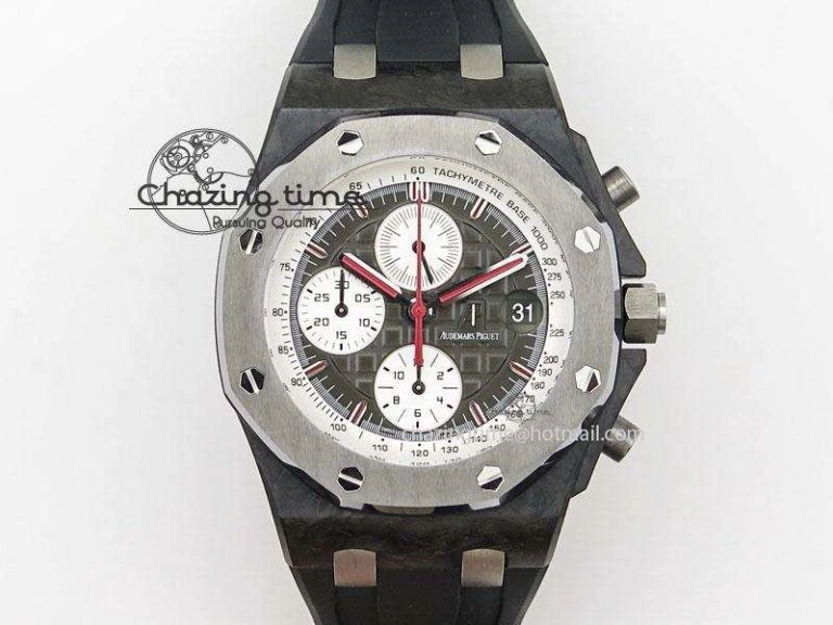 Royal Oak Offshore Jarno Trulli Forged Carbon JF Best Edition on Rubber Strap A Durable 5140