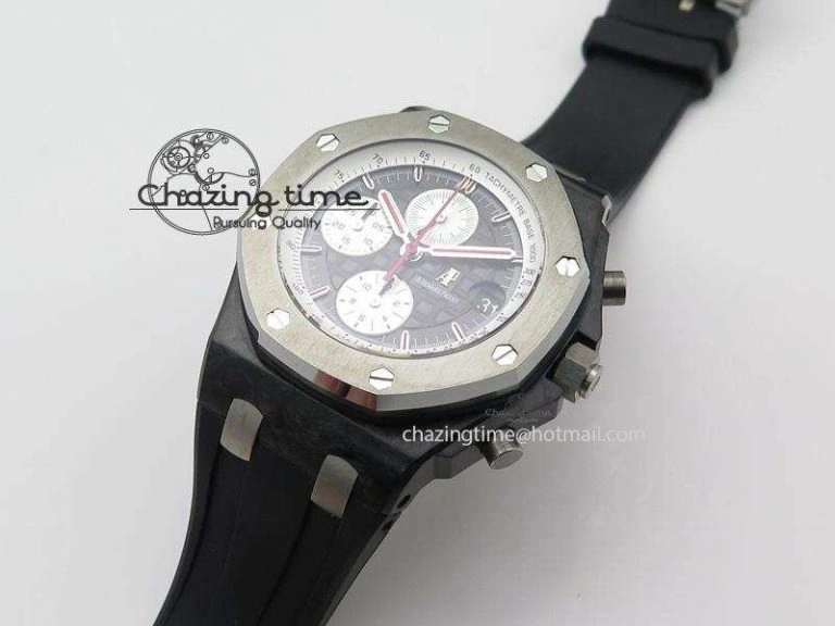Royal Oak Offshore Jarno Trulli Forged Carbon JF Best Edition on Rubber Strap A Durable 5140