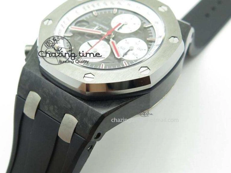 Royal Oak Offshore Jarno Trulli Forged Carbon JF Best Edition on Rubber Strap A Durable 5140