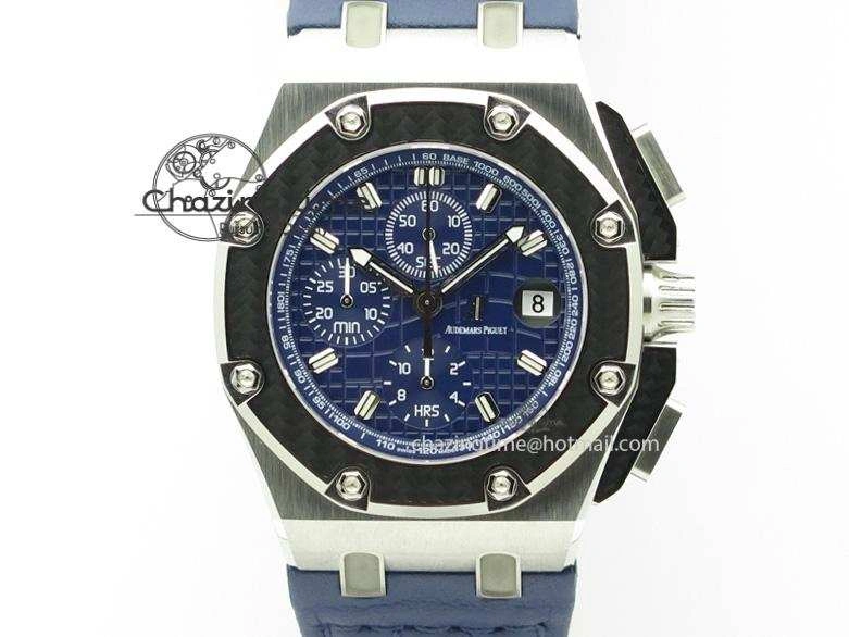 Royal Oak Offshore Juan Pablo Montoya JF Best Edition Blue Dial On Blue Leather Strap A Lightweight 5087