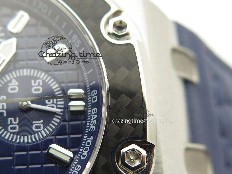 Royal Oak Offshore Juan Pablo Montoya JF Best Edition Blue Dial On Blue Leather Strap A Lightweight 5087