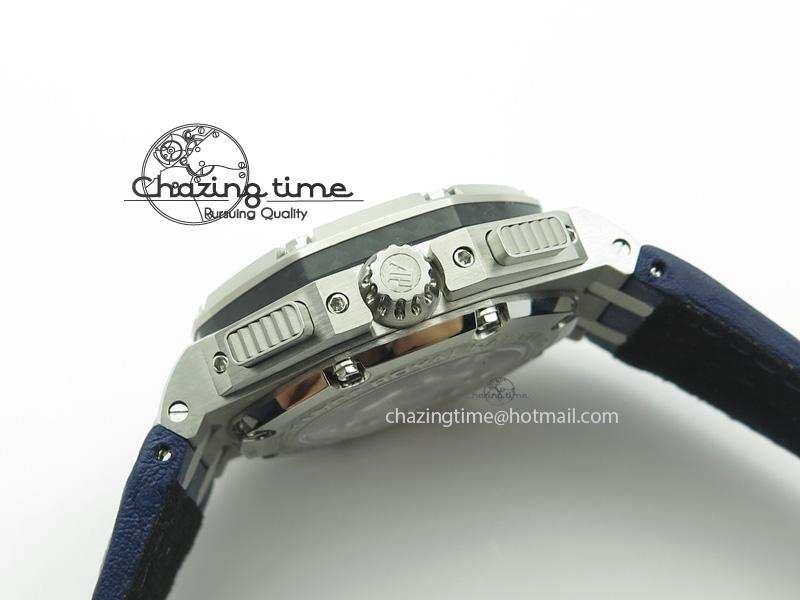 Royal Oak Offshore Juan Pablo Montoya JF Best Edition Blue Dial On Blue Leather Strap A Lightweight 5087