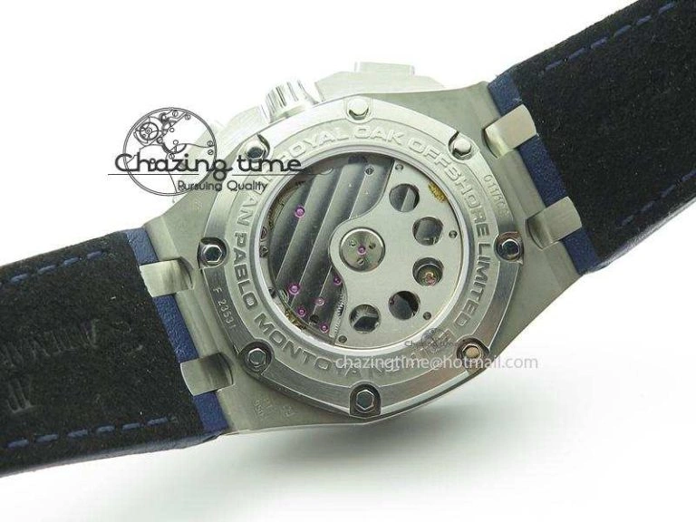 Royal Oak Offshore Juan Pablo Montoya JF Best Edition Blue Dial On Blue Leather Strap A Lightweight 5087