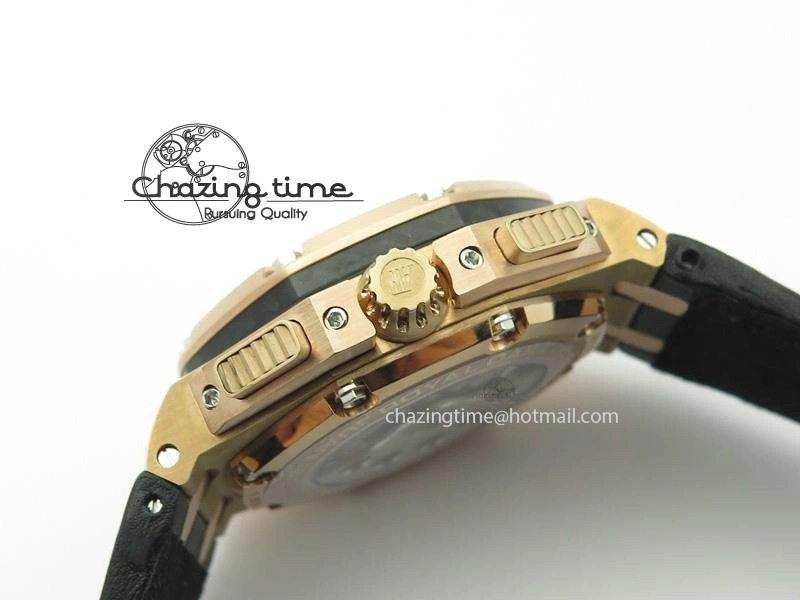 Royal Oak Offshore Juan Pablo Montoya RG JF Best Edition Black Dial On Black Leather Strap A ZeroBulk 5078