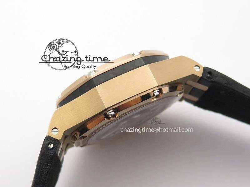 Royal Oak Offshore Juan Pablo Montoya RG JF Best Edition Black Dial On Black Leather Strap A ZeroBulk 5078