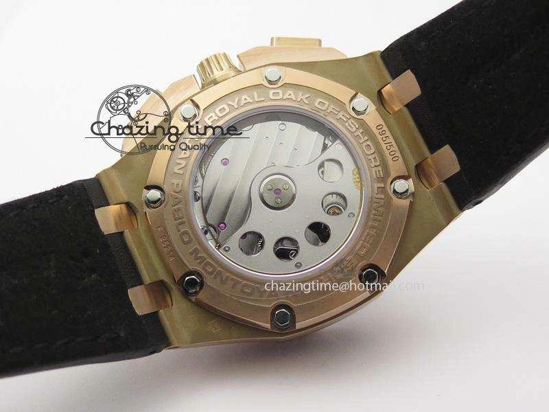 Royal Oak Offshore Juan Pablo Montoya RG JF Best Edition Black Dial On Black Leather Strap A ZeroBulk 5078