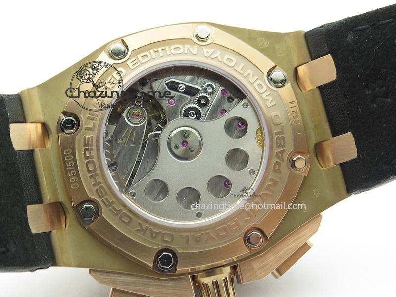 Royal Oak Offshore Juan Pablo Montoya RG JF Best Edition Black Dial On Black Leather Strap A ZeroBulk 5078
