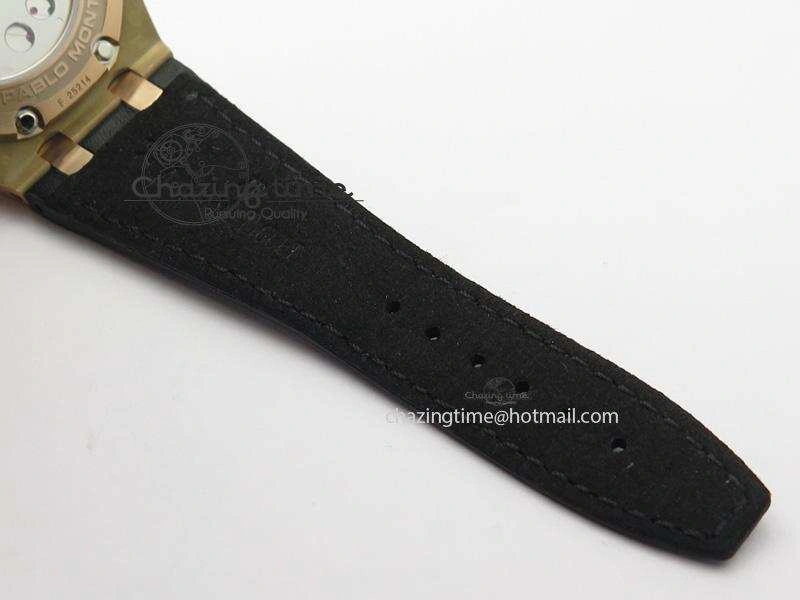 Royal Oak Offshore Juan Pablo Montoya RG JF Best Edition Black Dial On Black Leather Strap A ZeroBulk 5078