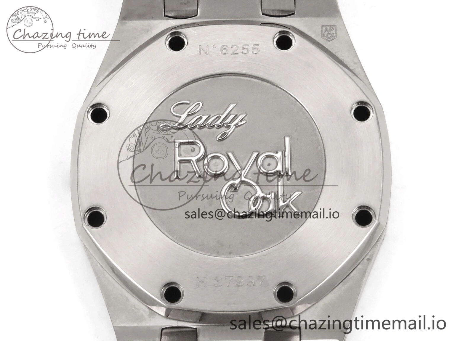 FlexibleFit Royal Oak Offshore Ladies 33mm SS DRF Best Edition Pink Dial Diamonds Bezel on Pink Leather Strap ETA Quartz 4405