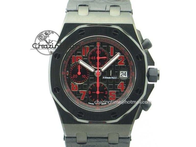 Compact Royal Oak Offshore “Las Vegas” JF Best Edition On Black Leather Strap A 5111
