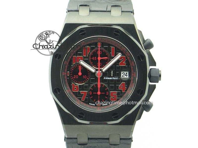 Compact Royal Oak Offshore “Las Vegas” JF Best Edition On Black Leather Strap A 5111