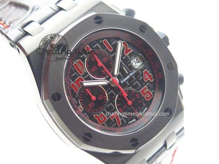 Compact Royal Oak Offshore “Las Vegas” JF Best Edition On Black Leather Strap A 5111