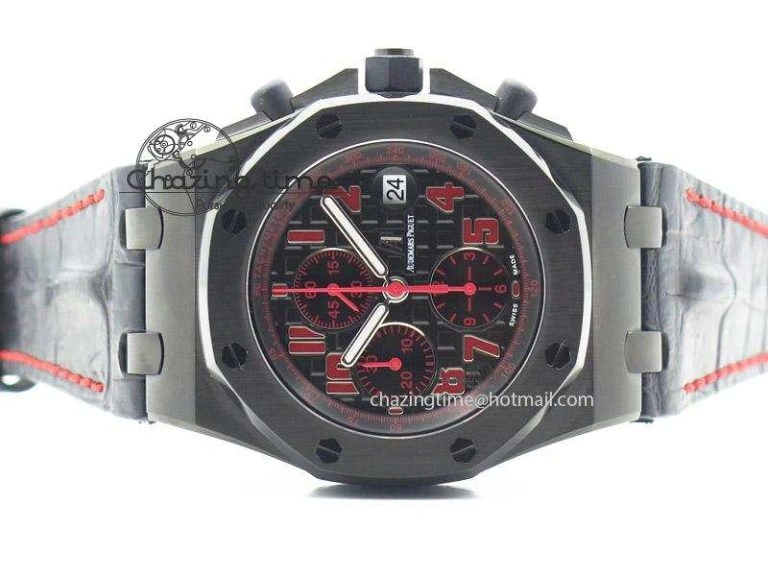 Compact Royal Oak Offshore “Las Vegas” JF Best Edition On Black Leather Strap A 5111