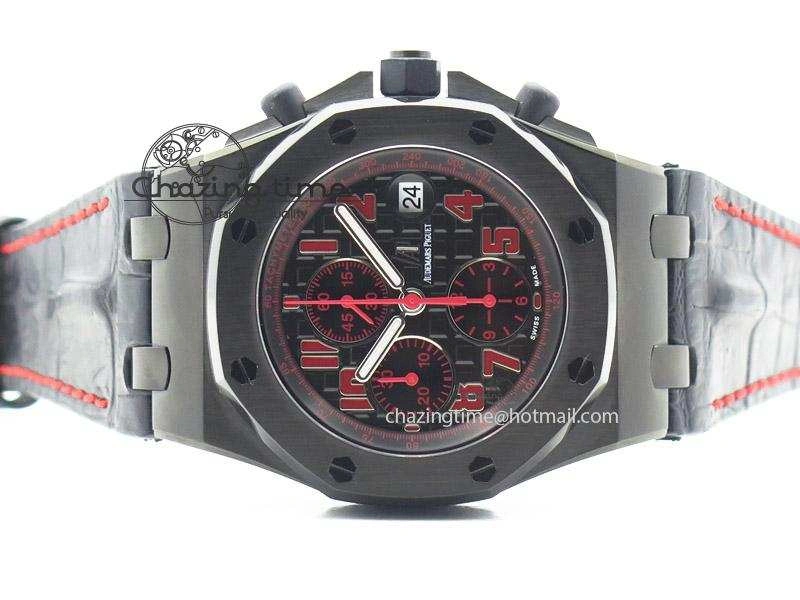 Compact Royal Oak Offshore “Las Vegas” JF Best Edition On Black Leather Strap A 5111
