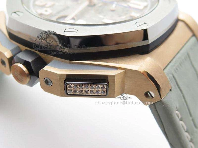 Royal Oak Offshore LeBron James Cermet Bezel JF Best Edition On Leather Strap A3126 (Free Rubber Strap) QuickDry 5118