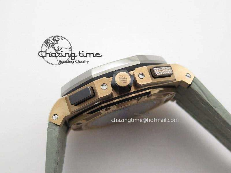 Royal Oak Offshore LeBron James Cermet Bezel JF Best Edition On Leather Strap A3126 (Free Rubber Strap) QuickDry 5118