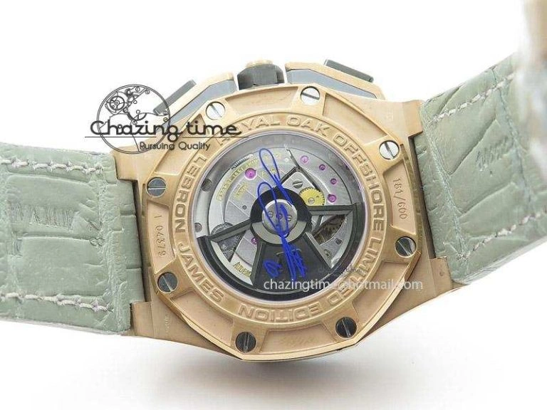 Royal Oak Offshore LeBron James Cermet Bezel JF Best Edition On Leather Strap A3126 (Free Rubber Strap) QuickDry 5118
