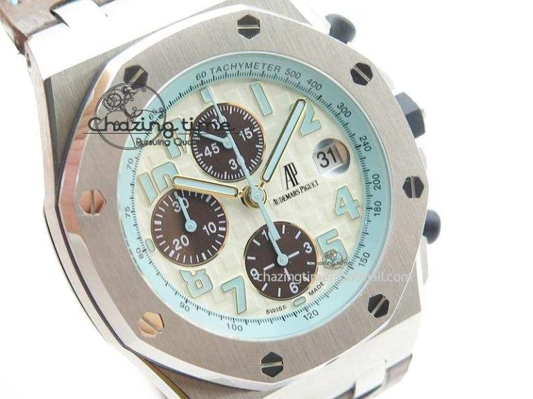 Durable Royal Oak Offshore Montauk Highway JF Best Edition on Brown Leather Strap A 5129