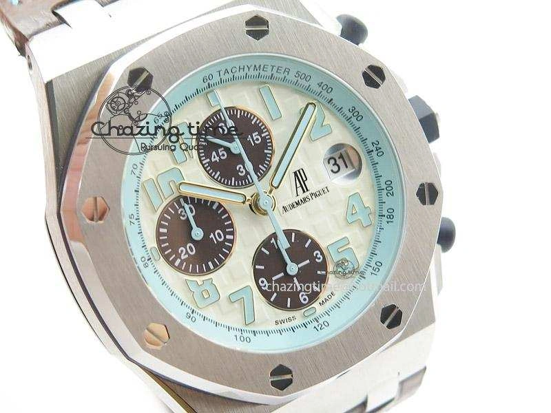 Durable Royal Oak Offshore Montauk Highway JF Best Edition on Brown Leather Strap A 5129