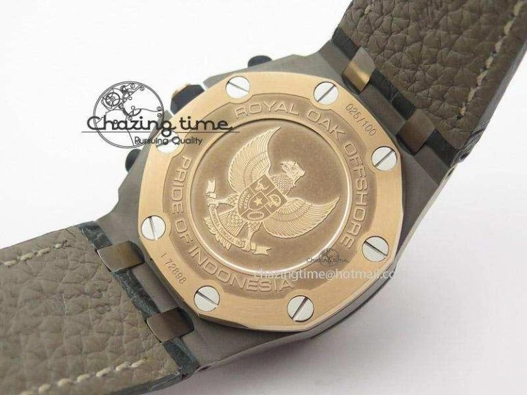 RelaxedFit Royal Oak Offshore “Pride of Indonesia” JF Best Edition On Grey Leather Strap A 5105