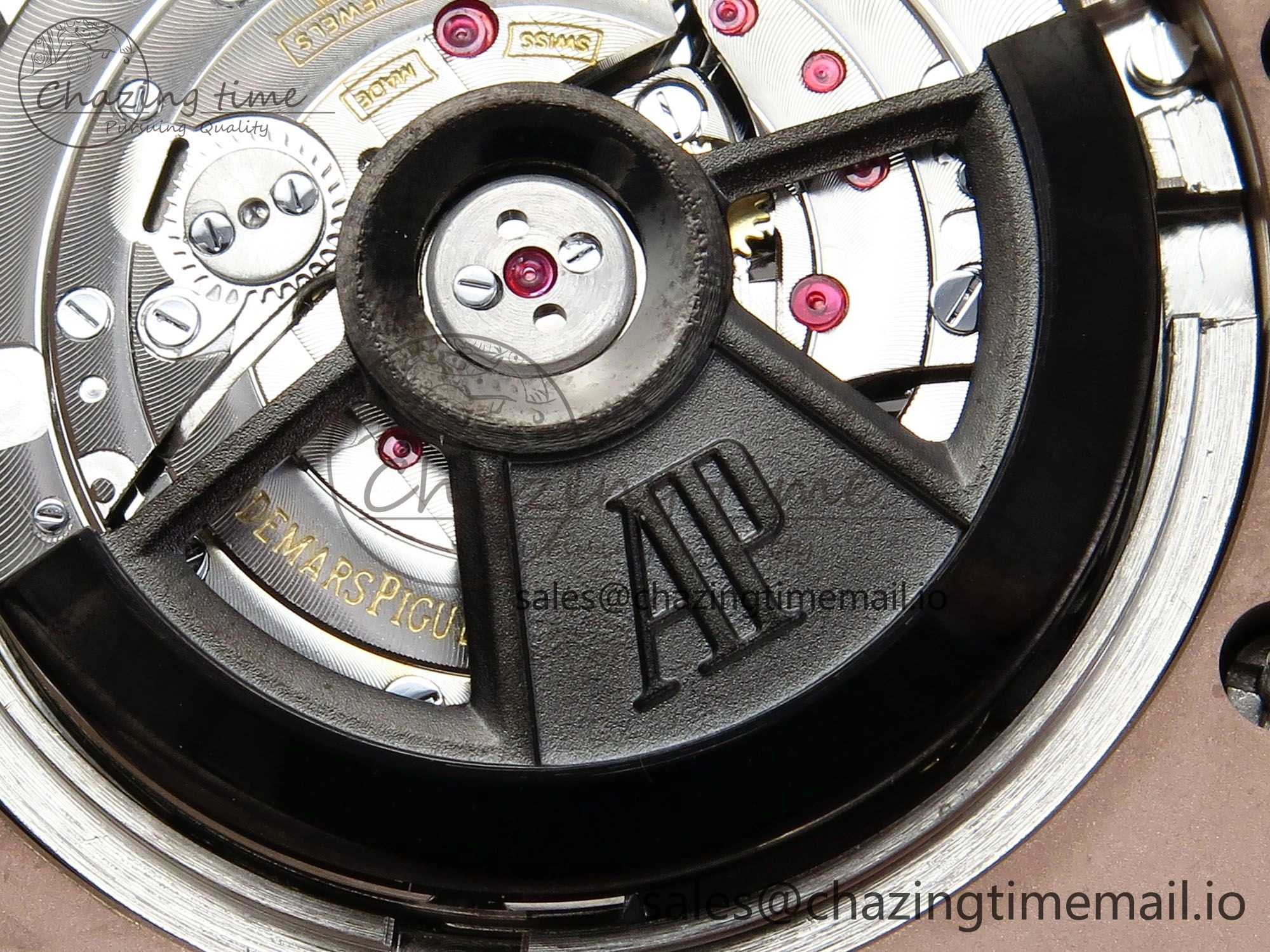 OnTrend Royal Oak Offshore RG APF Best Edition Black Dial on Black Rubber Strap A 4273