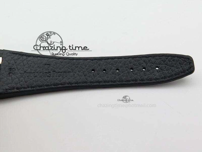 Royal Oak Offshore RG Full Paved Diamonds JF Best Edition on Black Leather Strap A ZeroBulk 5143