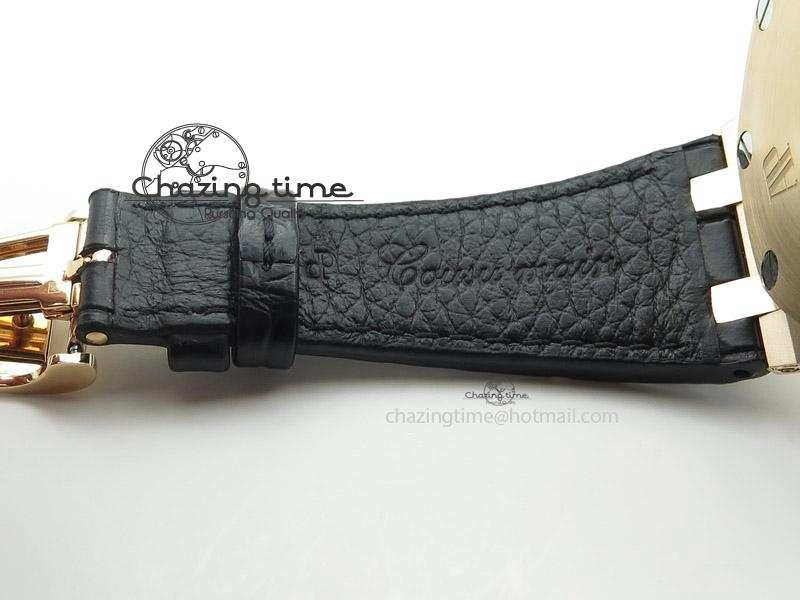 Royal Oak Offshore RG Full Paved Diamonds JF Best Edition on Black Leather Strap A ZeroBulk 5143