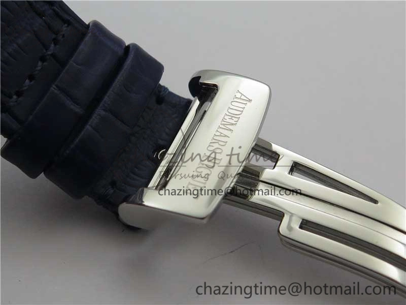 Packable Royal Oak Offshore Ruben Barrichello II JF Best Edition Blue Dial on Blue Leather Strap A3126 V 4861
