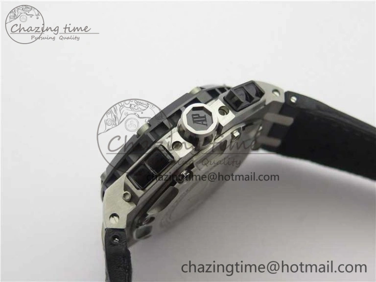Royal Oak Offshore Ruben Barrichello II JF Best Edition Skeleton Dial on Black Leather Strap A3126 V Affordable 4859