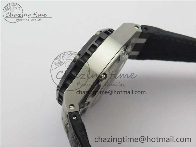 Royal Oak Offshore Ruben Barrichello II JF Best Edition Skeleton Dial on Black Leather Strap A3126 V Affordable 4859