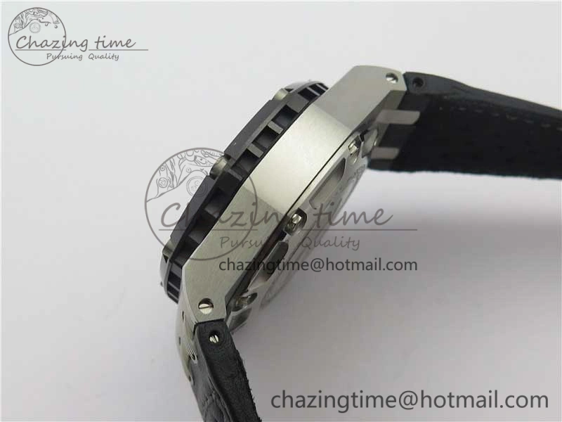 Royal Oak Offshore Ruben Barrichello II JF Best Edition Skeleton Dial on Black Leather Strap A3126 V Affordable 4859