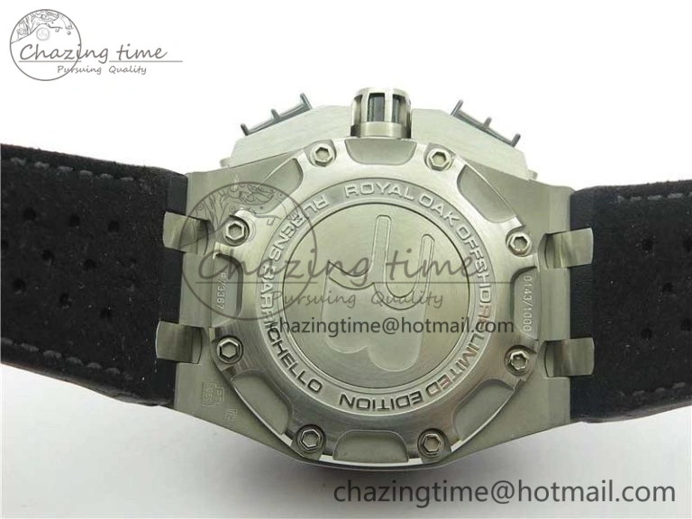 Royal Oak Offshore Ruben Barrichello II JF Best Edition Skeleton Dial on Black Leather Strap A3126 V Affordable 4859