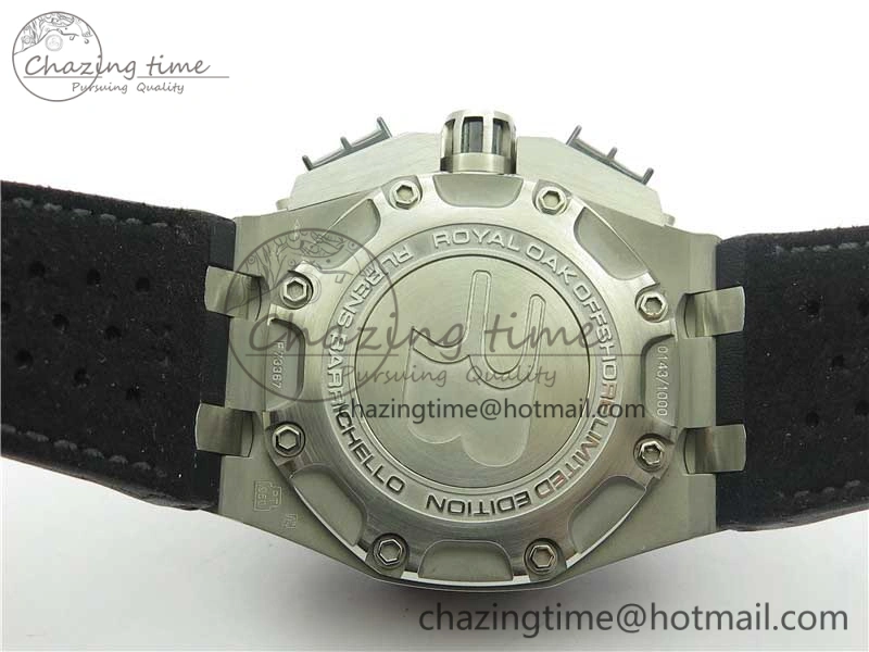 Royal Oak Offshore Ruben Barrichello II JF Best Edition Skeleton Dial on Black Leather Strap A3126 V Affordable 4859