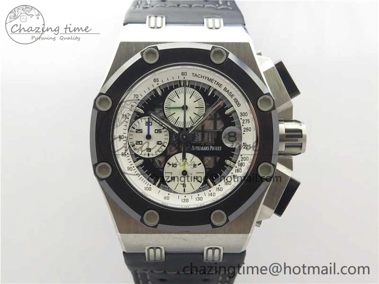 Royal Oak Offshore Ruben Barrichello II JF Best Edition Skeleton Dial on Black Leather Strap A3126 V Affordable 4859