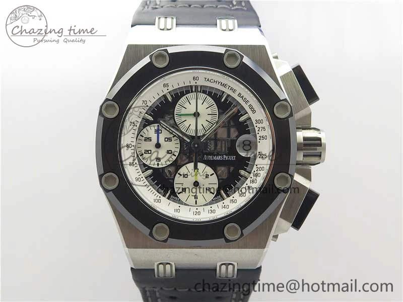 Royal Oak Offshore Ruben Barrichello II JF Best Edition Skeleton Dial on Black Leather Strap A3126 V Affordable 4859