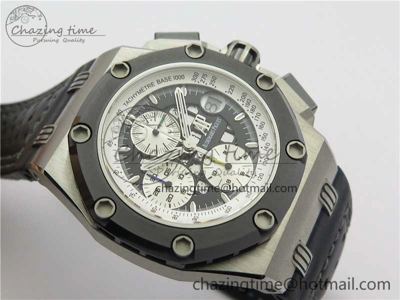 Royal Oak Offshore Ruben Barrichello II JF Best Edition Skeleton Dial on Black Leather Strap A3126 V Affordable 4859