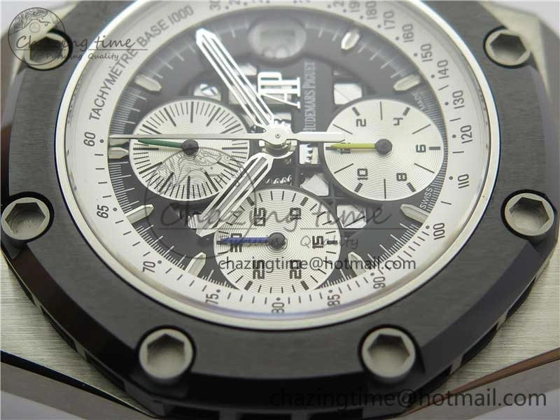 Royal Oak Offshore Ruben Barrichello II JF Best Edition Skeleton Dial on Black Leather Strap A3126 V Affordable 4859