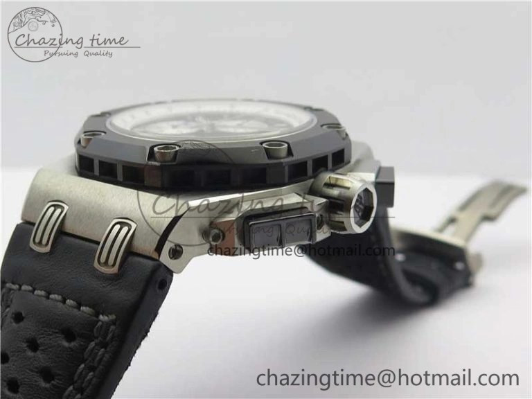 Royal Oak Offshore Ruben Barrichello II JF Best Edition Skeleton Dial on Black Leather Strap A3126 V Affordable 4859