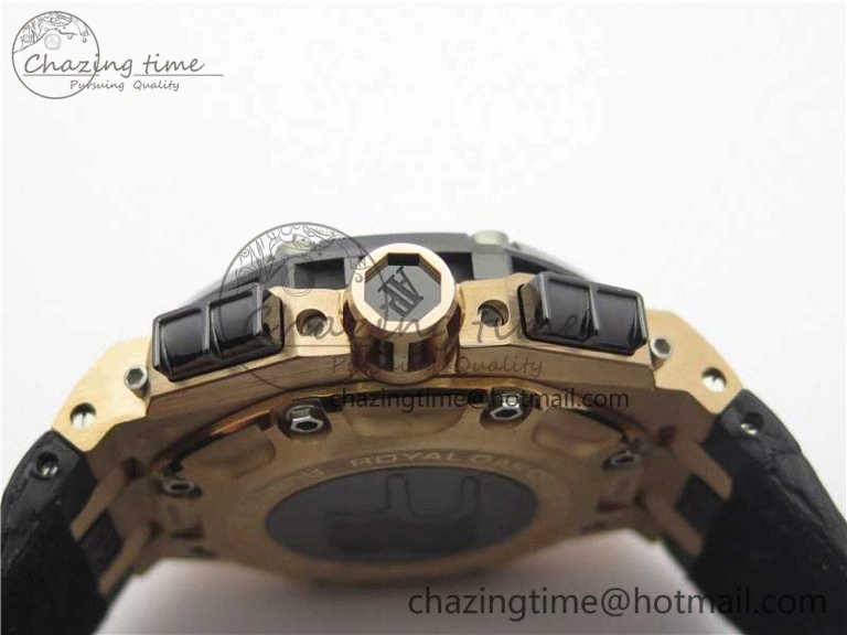Royal Oak Offshore Ruben Barrichello II RG JF Best Edition Silver Dial on Black Leather Strap A3126 V MultiPurpose 4860