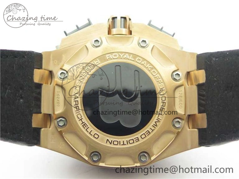 Royal Oak Offshore Ruben Barrichello II RG JF Best Edition Silver Dial on Black Leather Strap A3126 V MultiPurpose 4860