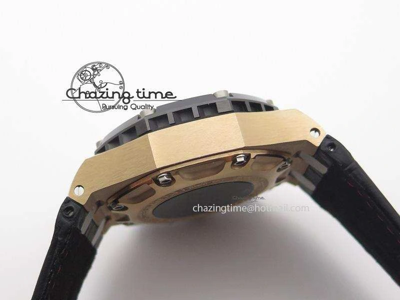 Royal Oak Offshore Ruben Barrichello III RG JF Best Edition On Black Leather Strap A UrbanChic 5104
